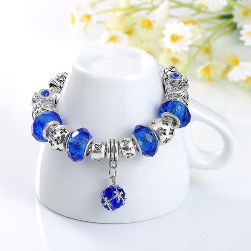 Charm Bracelet Lovely Blue Color